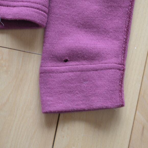 Ibex Wool Full Zip Sweater Jacket Size Medium Burgundy Color - Picture 5 of 6